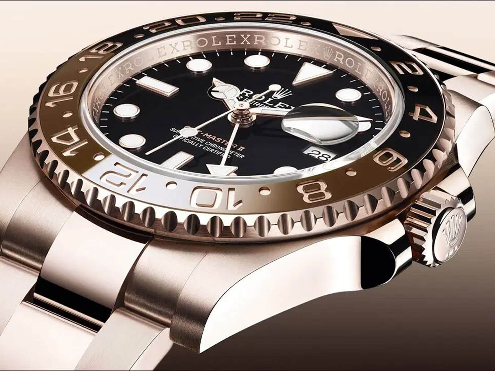 Rolex GMT-Master II 126715CHNR is the first Rolex model with the Brown-Black Cerachrom Bezel