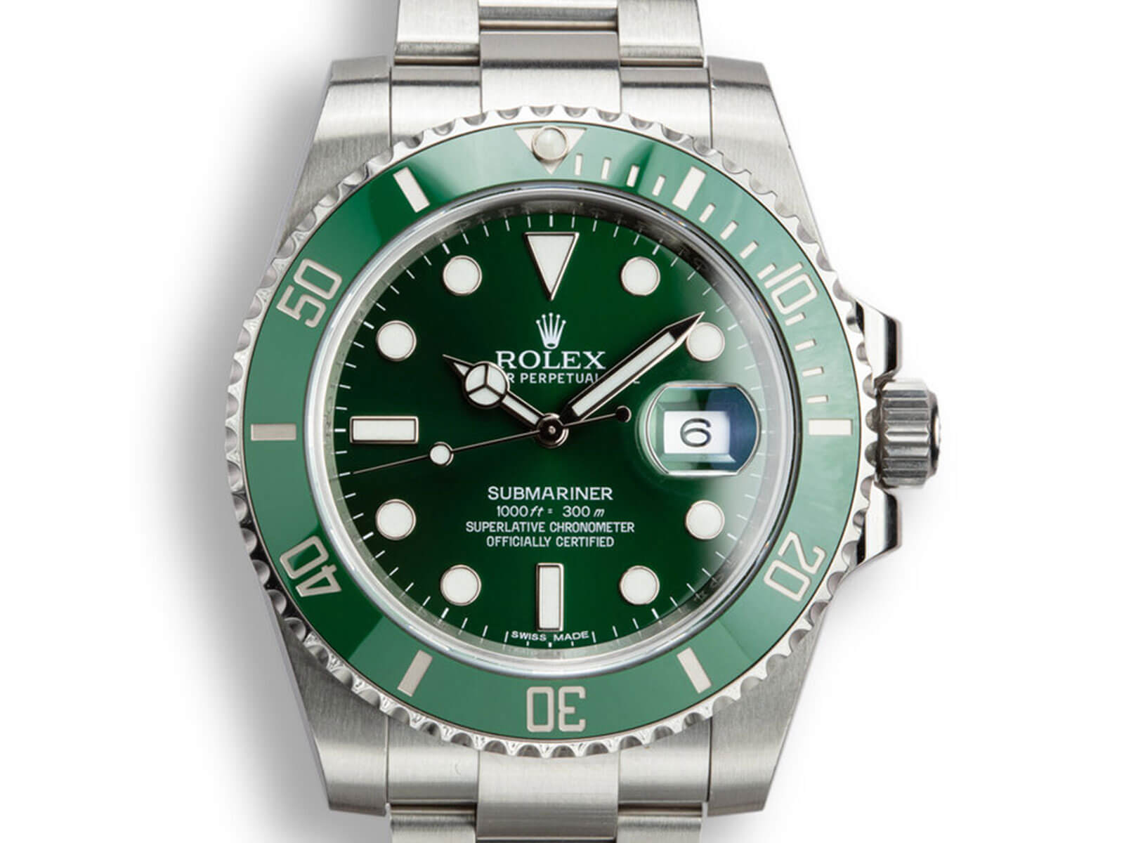 Rolex Submariner Date 116610LV is the first Rolex model with the Green Cerachrom Bezel