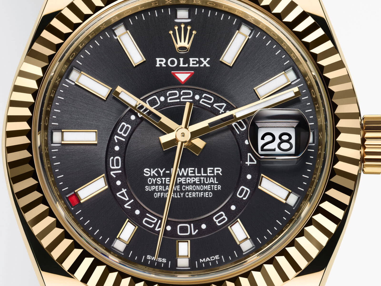 Rolex Sky-Dweller 326238 Black Dial with a Sunray Finish